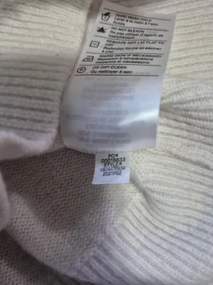 Vince sweater button up cardigan wool off white cashmere blend size small thumbnail 10