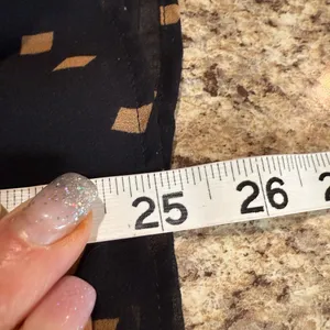 Ann Taylor Black Blouse with White Dots thumbnail 6