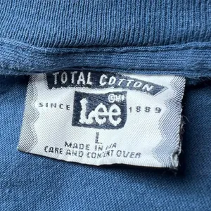 Lee‎ Vintage Scarecrow Pumpkin Embroidered T Shirt Womens Large Blue Autumn Fall thumbnail 4