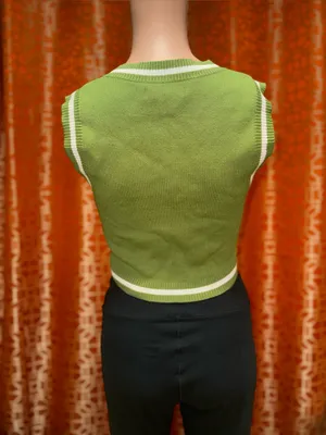 Urban Outfitters Randi Shrunken Sweater Vest Medium thumbnail 3