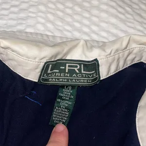 Lauren Ralph Lauren Navy and Cream Collar Top Size Large Tennis Dress thumbnail 3