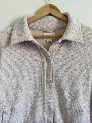 OFFLINE by Aerie Boucle Jacket Size Small Cream neutral textured thumbnail 4