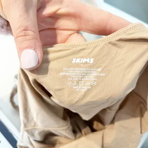 Skims Fits Everybody Square Neck Low Scoop Back Thong Bodysuit Clay Large thumbnail 3