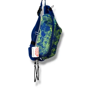 NEW Free People Movement FP Blue Woodblock Floral Happy Packer Cargo Sling Bag thumbnail 6
