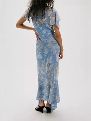 NWT Free People Moonlight Maxi Dress - blissful blue - size 6 thumbnail 4