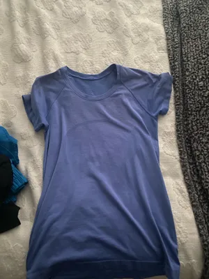 Purple Lululemon Swiftly Tech Short Sleeve thumbnail 2