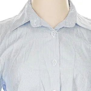 Mode Mischief Oversized Cinch Shirt Striped Cotton‎ Button Down XS Long Sleeve thumbnail 8
