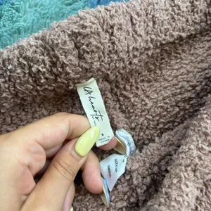 LA Hearts by Pacsun Fuzzy Brown Shorts thumbnail 2