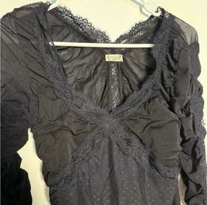 Free People Bodysuit Intimately Black thumbnail 6