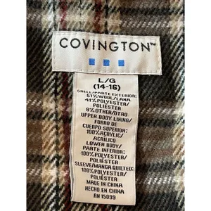 Covington Chocolate Brown Wool Toggle Closure Peacoat L (14-16) thumbnail 8