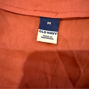 Old Navy NWT Mini Dress Women's Sz‎ Medium Amber Glow V Neck Tiered Short Sleeve thumbnail 6