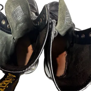 Dr. Martens 8-Eye Black Leather Lace-Up Combat Boots UK 6 US Women 8 thumbnail 6