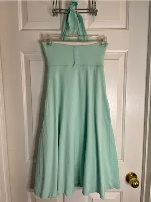 lululemon athletica Aqua Beat The Heat Skirt Dress Reversible Strapless Size XS thumbnail 5