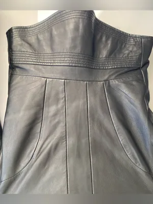 Lot78 European luxury black leather biker jacket 90s downtown girl goth grunge thumbnail 7