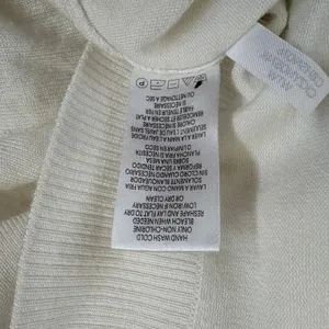 Calvin Klein White Mock Neck‎ Button Shoulder Sweater SZ M Classic Preppy thumbnail 8