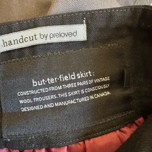 Anthropologie Handcut Size Small Butterfield Wool Blend Skirt Pockets thumbnail 6