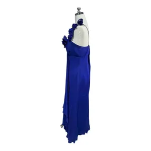 Adrianna‎ Papell Hailey One Shoulder Ruffle Chiffon Prom Gown Formal Women's 14 thumbnail 8