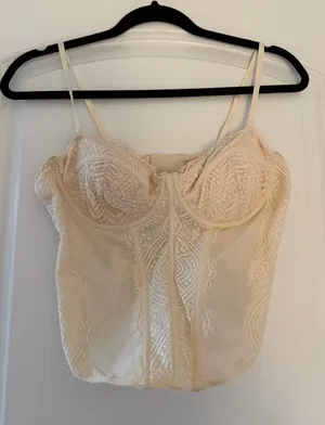 Cream Garage Corset Top thumbnail 1