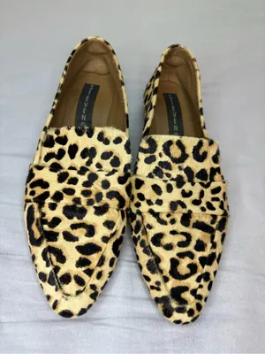 STEVEN by Steve Madden Hollie-L Leopard Haircalf Loafers Flats 7.5 thumbnail 6