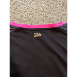 FILA Sport Performance Black V-Neck Short Sleeve Top thumbnail 3
