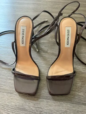 Steve Madden Wrap Heels Brown  thumbnail 3