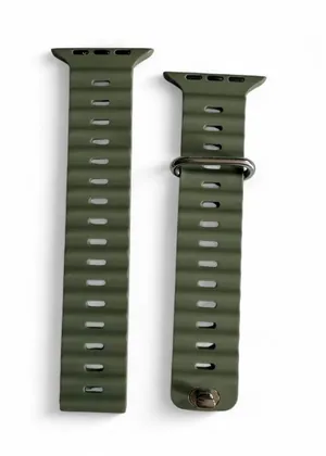 NWOT Olive Green Silicone Watch Band Compatible With Apple Watch Ultra thumbnail 1