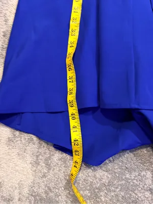 INC International Concepts Cobalt Blue High-Low Sleeveless Dress with Tie Waist thumbnail 7