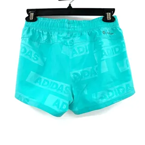 Adidas size 2XS athletic shorts‎ new with tags blue teal green elastic waist thumbnail 2