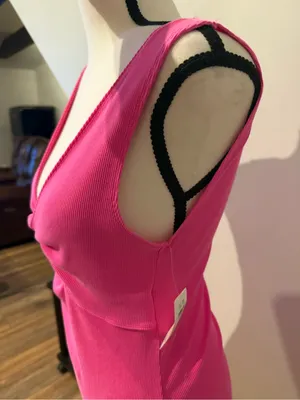 aerie Hot Pink Twist Front Cutout Mini Dress thumbnail 3