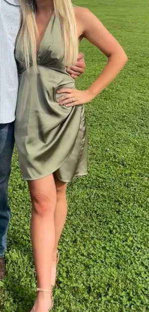 Wedding guest dress Green Size M thumbnail 1