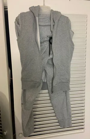 XS 2 Pc Grey Sweat Pant Jogger Suit thumbnail 1