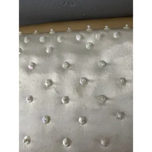 Vtg White Satin Beaded Evening Clutch Purse Handmade Hong Kong Wedding Prom Gala thumbnail 12