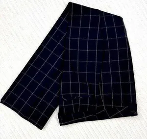 Express Editor women’s size 6R dress pants black with white plaid thumbnail 2