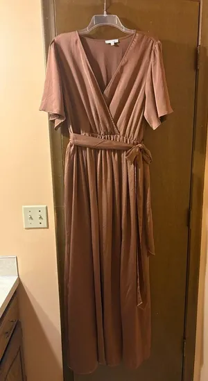 Baltic Born Sicily Satin Wrap Maxi Dress thumbnail 2