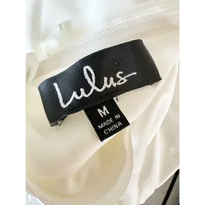 Lulus White Pearl Strapless Maxi Dress Mermaid Gown Bridal Event NWT Size M thumbnail 7