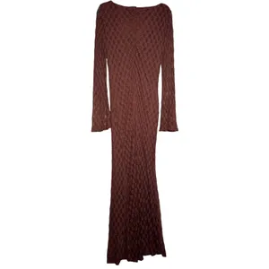 Bardot Evannia Lace Maxi Dress US 12 Chocolate Bell Sleeve Floral NWT thumbnail 7