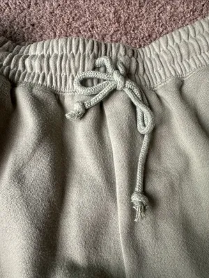 Abercrombie and Fitch soft collection fleece green shorts in small thumbnail 4