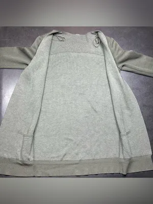 Lululemon Size M City Street Green Cashmere Open Front Cardigan Sweater thumbnail 5