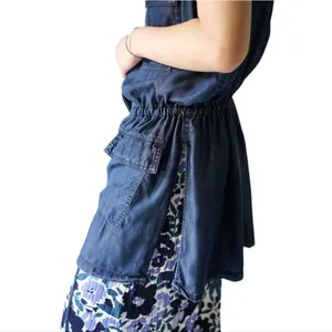 Buffalo David Bitton Lightweight Blue Denim Tunic Vest Medium‎ thumbnail 5