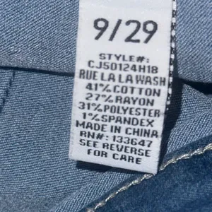 Buttoned Front Denim Skirt thumbnail 7