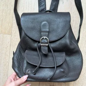 Vintage Eddie Bauer Brown Leather Rucksack Backpack thumbnail 2