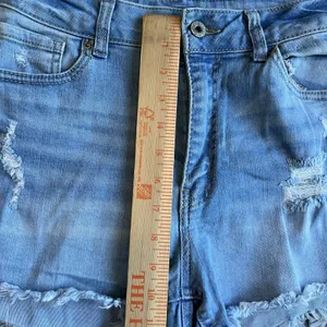 WAX JEAN, LOS ANGELES, Large BLUE DENIM CUT OFF SHORTS, JR'S WAIST thumbnail 6
