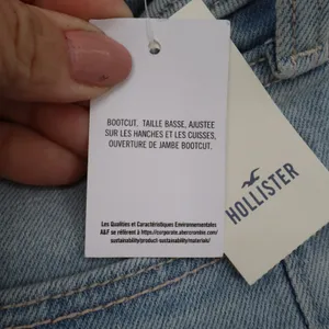 Hollister Low-Rise Bootcut Jeans Light Wash Blue 4L W27 Long thumbnail 6