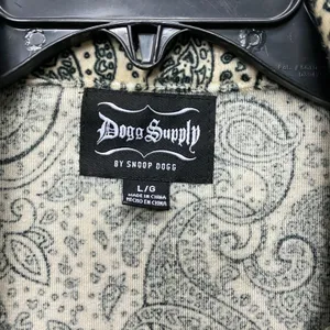 Dogg Supply by Snoop Dogg‎ Large Paisley Button Down Sleep Top Pajama Lounge thumbnail 3