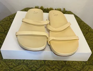 a new day Beige Double-Strap Slide Sandals size 11 thumbnail 1