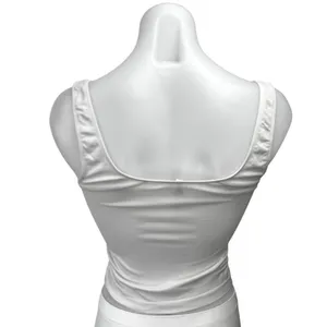 Aritzia Babaton Women's White Scoop Neck Sleeveless Cropped Tank Top Size XS thumbnail 2