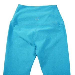 Beyond Yoga Size XS Teal Blue Spacedye Crossover High Waisted Leggings Turquoise thumbnail 6