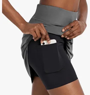 BALEAF Women's Cycling Skirt 3D Padded Bike Shorts Biking Zipper Athletic Skort Pockets thumbnail 3