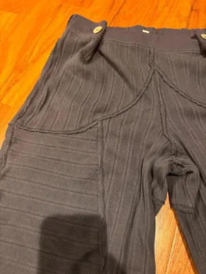 Free People boho chic intimate lounge wear barrel joggers lounge pants grey ribbed color Size XS oversized fit #freepeople #lounge #boho #intimates thumbnail 5