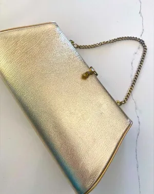 Vintage Metallic Gold Evening / Special Occasion Clutch Purse Handbag Wristlet thumbnail 1
